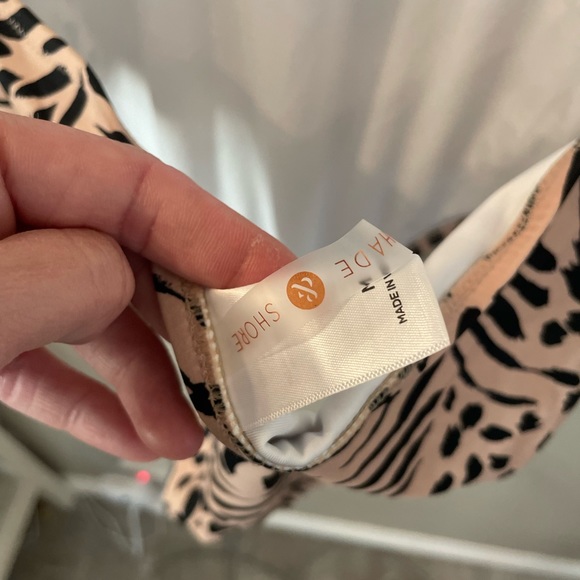 NEW Shade and Shore Wild Thing Tie Back Monokini Swimsuit One Piece M - Picture 8 of 12